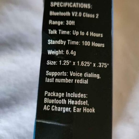 NIB BluBug Bluetooth Hands Free Wireless Headset - Picture 3 of 6